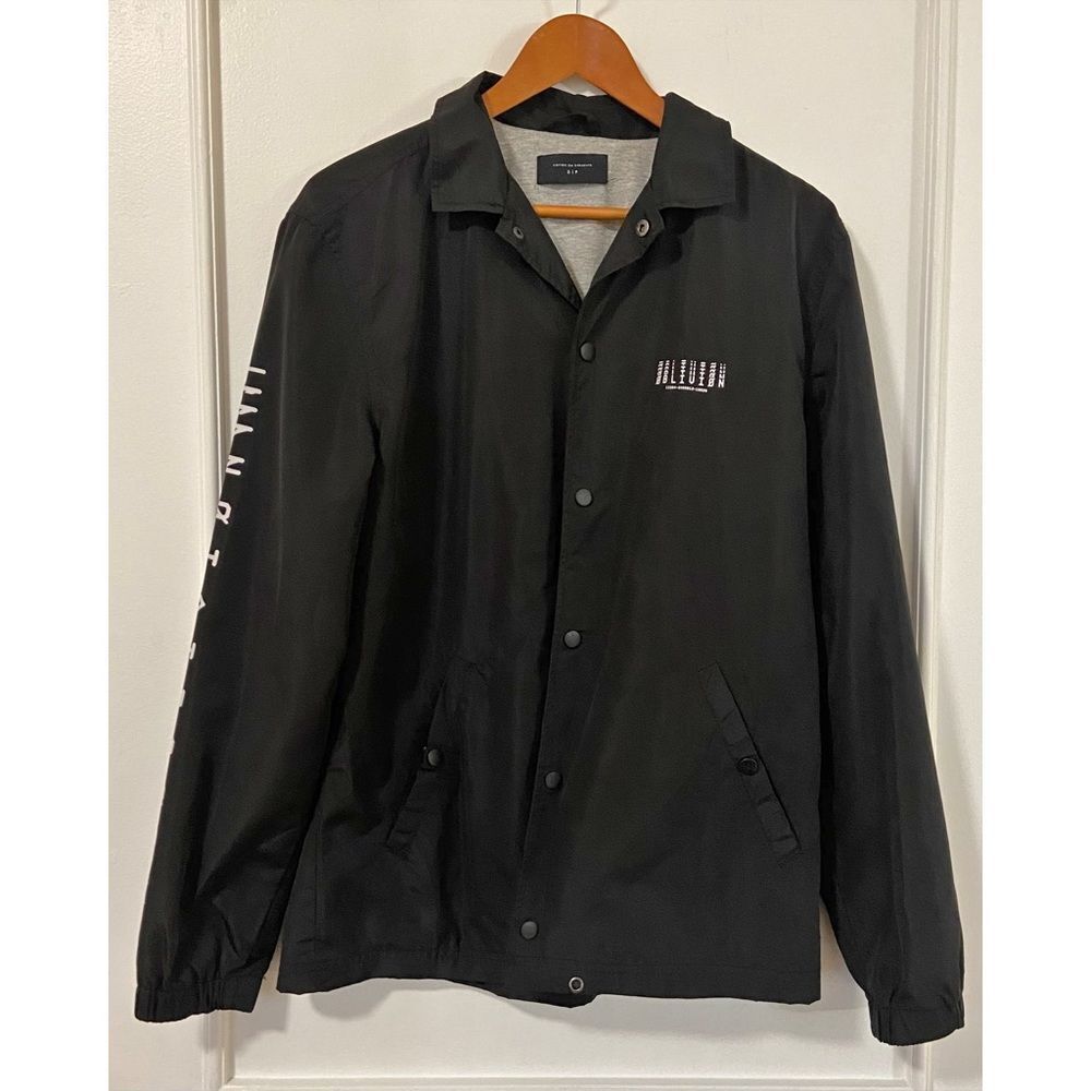 Cotton On Mens Black Windbreaker Oblivion Size Small